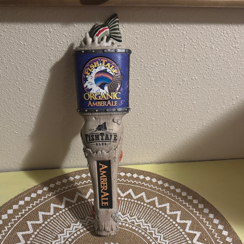 Fish Tale Organic Amber Ale Tap Handle